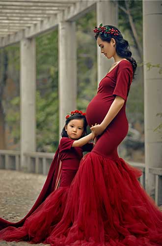 Matching Mother Daughter Dress, Photo Shoot Dresses, Mommy And Me Dres